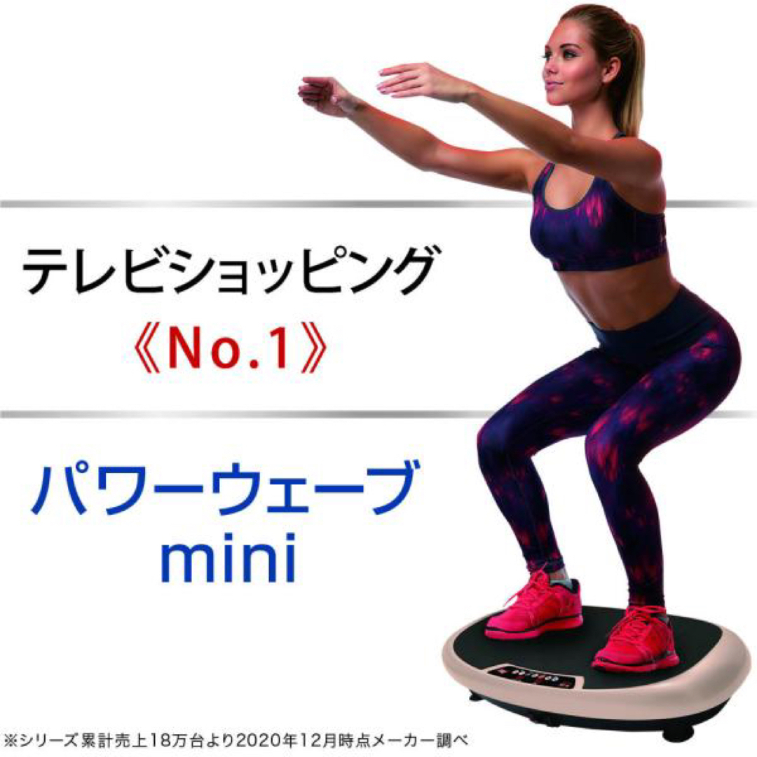 美品　パワーウェーブミニ　振動　乗るだけダイエット