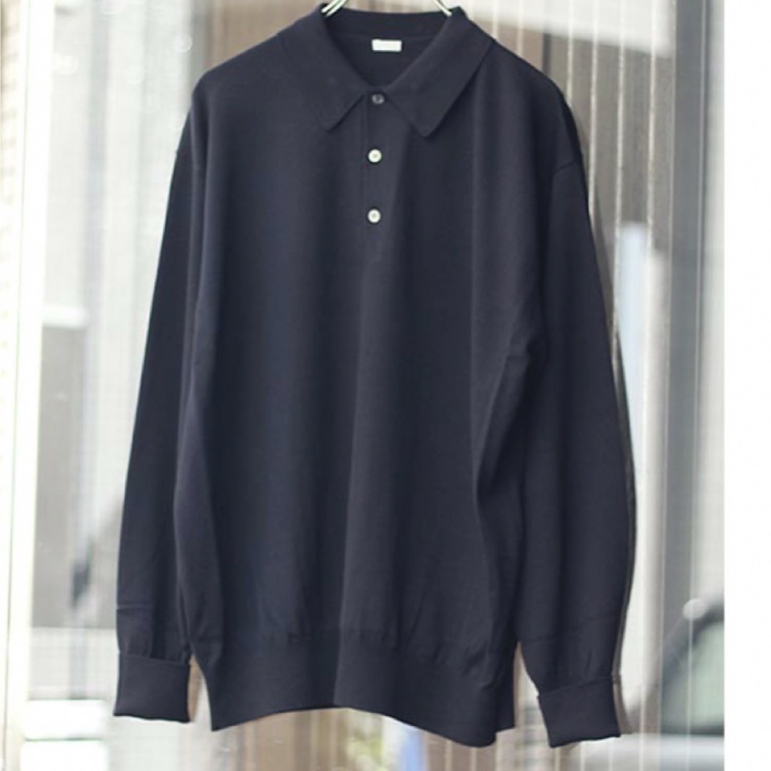 アプレッセ A.PRESSE L/S ニット ポロシャツ - ニット/セーター