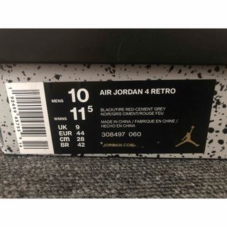 美中古】NIKE AIR JORDAN 4 RETRO BRED 28cmの通販 by KIRA's shop|ラクマ
