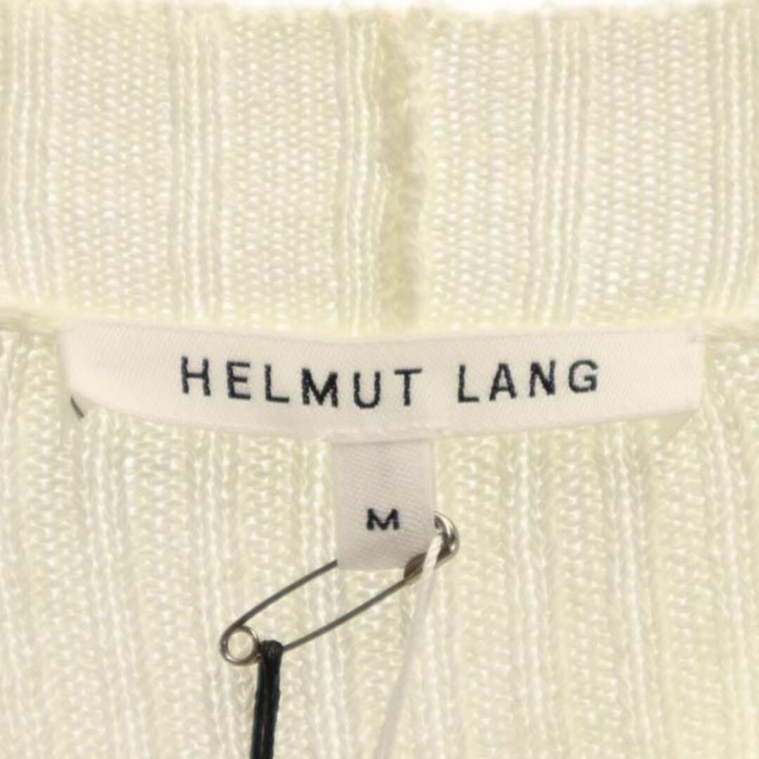 ブランド未使用 ヘルムートラング ツイスト リブ ニット M ホワイト HELMUT LANG 長袖 セーター レディース   【230917】