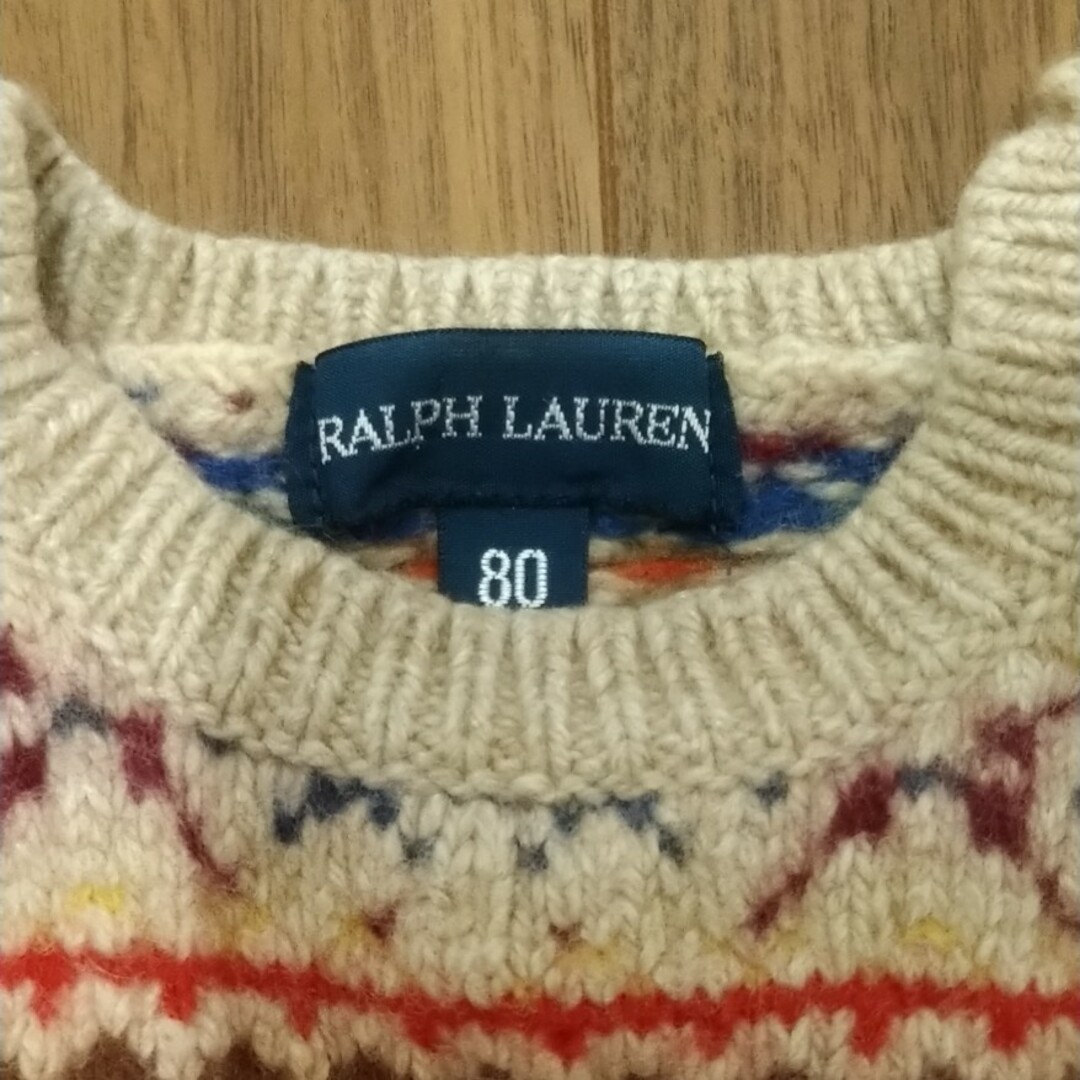 Ralph Lauren(ラルフローレン)のベビー　秋冬ワンピース キッズ/ベビー/マタニティのベビー服(~85cm)(ワンピース)の商品写真