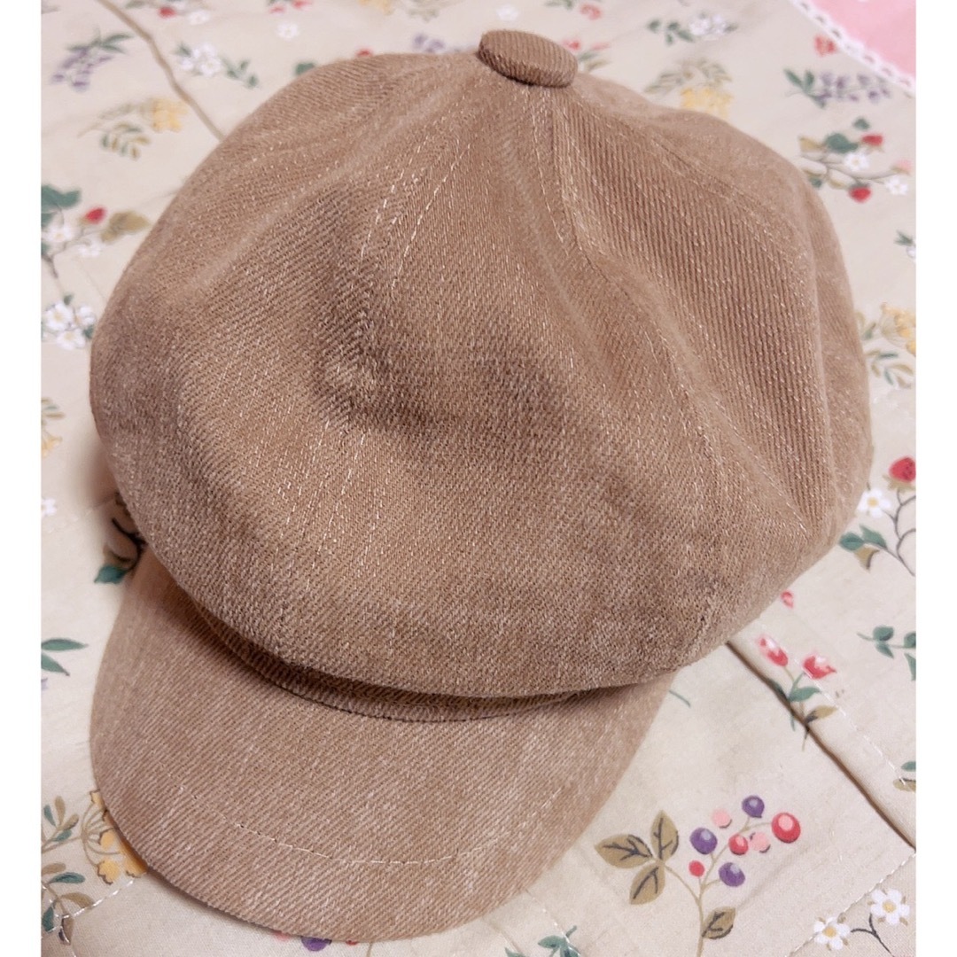 秋冬っぽい♥ハンチング帽 こっくりベージュカラー レディースの帽子(ハンチング/ベレー帽)の商品写真