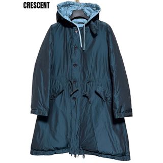 【1回のみ着用】日本製★CRESCENT フロントフルジップ 刺繍ワンピース