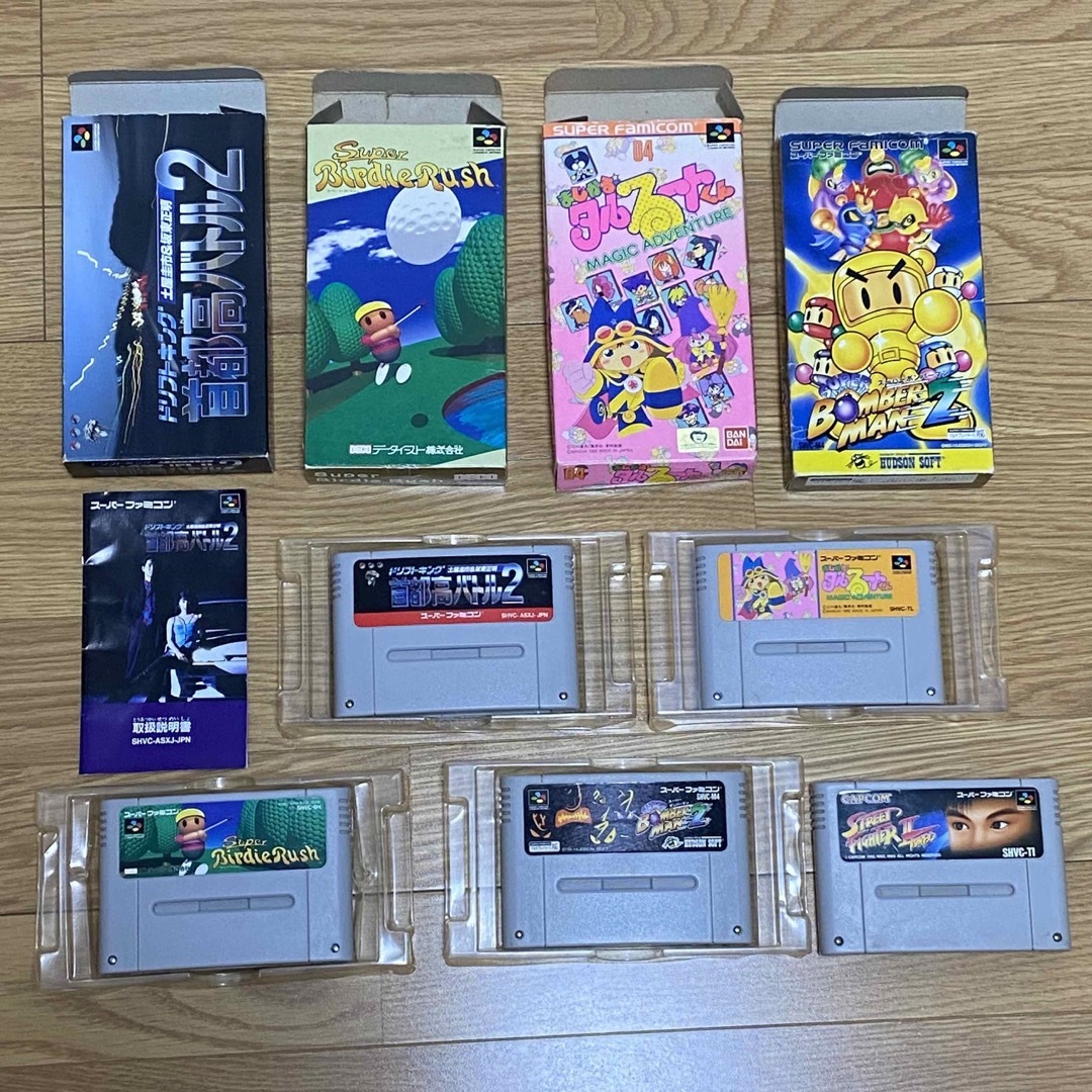超特価☆スーパーファミコン☆本体+箱付きソフト+ガイドブックの