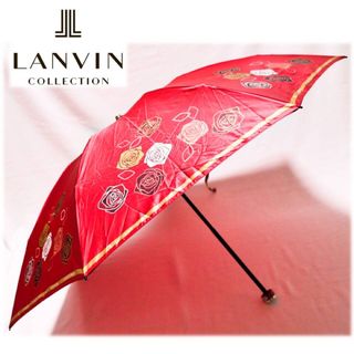 ランバンコレクション(LANVIN COLLECTION)の《ランバンコレクション》新品訳有 軽量 バラ・花柄 上品デザイン 折りたたみ傘(傘)