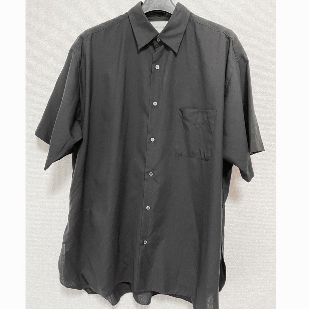 MARKAWEAR(マーカウェア)のMARKAWARE COMFORT FIT SHIRT S/Sブラック サイズ2 メンズのトップス(シャツ)の商品写真