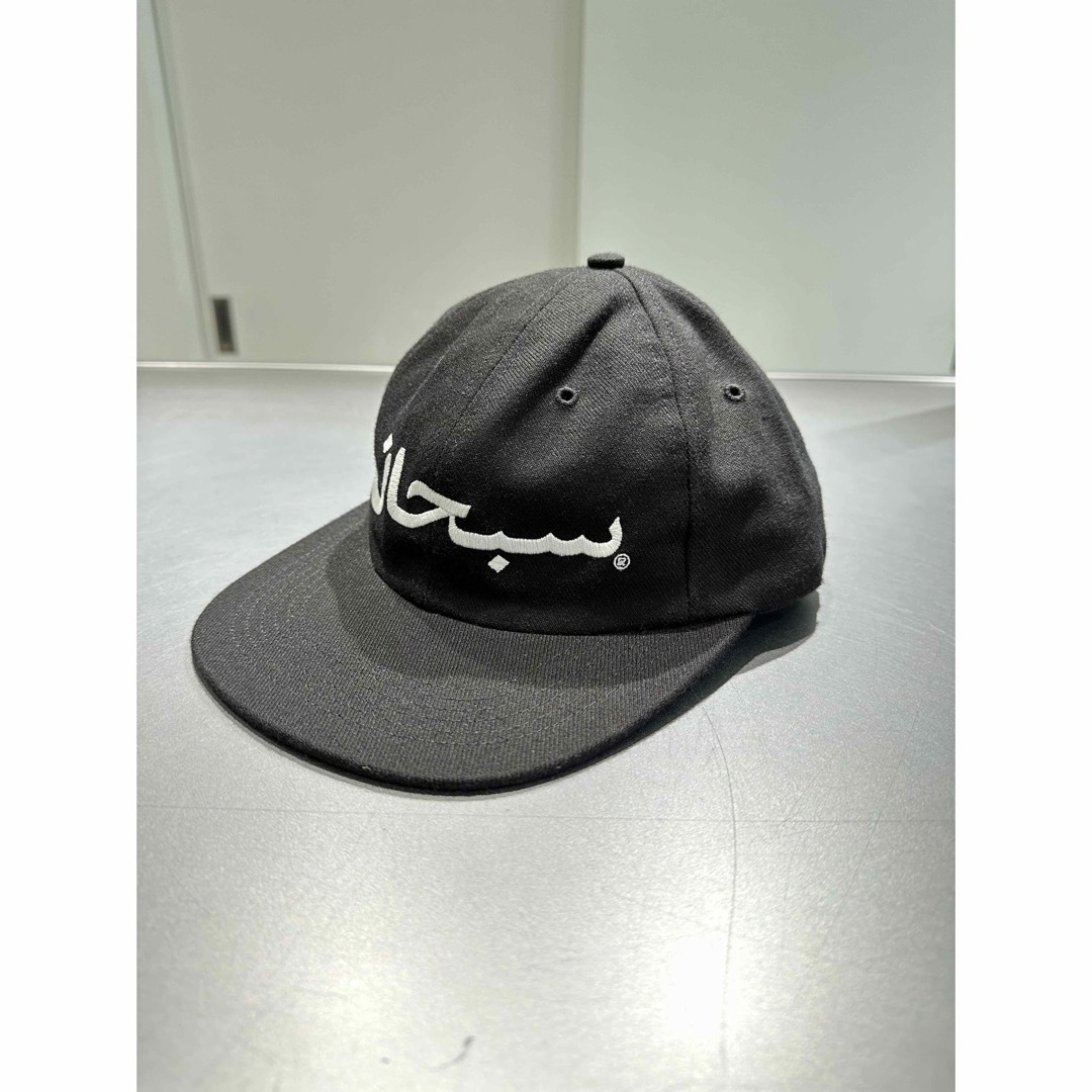 17AW Supreme Arabic Logo 6-Panel  黒キャップ