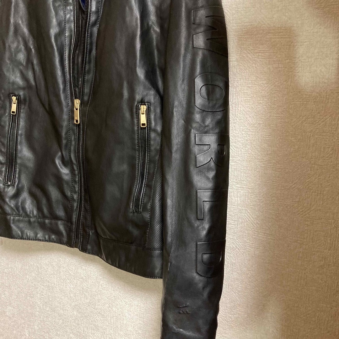【美品】ZARAシングルライダースジャケット