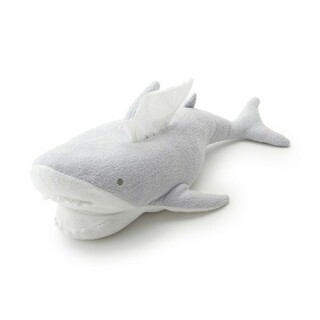 ジェラートピケ　シャーク　ティッシュケース　サメ　SHARK 　新品