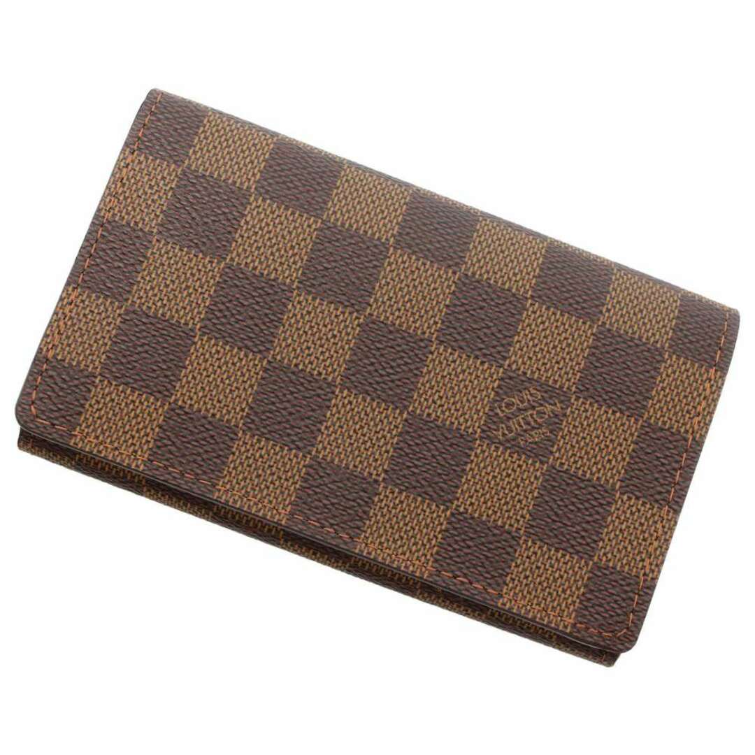 ルイヴィトン 二つ折り財布 ダミエ・エベヌ ポルトモネ・ビエ・トレゾール N61736 LOUIS VUITTON 財布