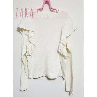 ザラキッズ(ZARA KIDS)の【152】ザラ　長袖　トップス　フリル(Tシャツ/カットソー)