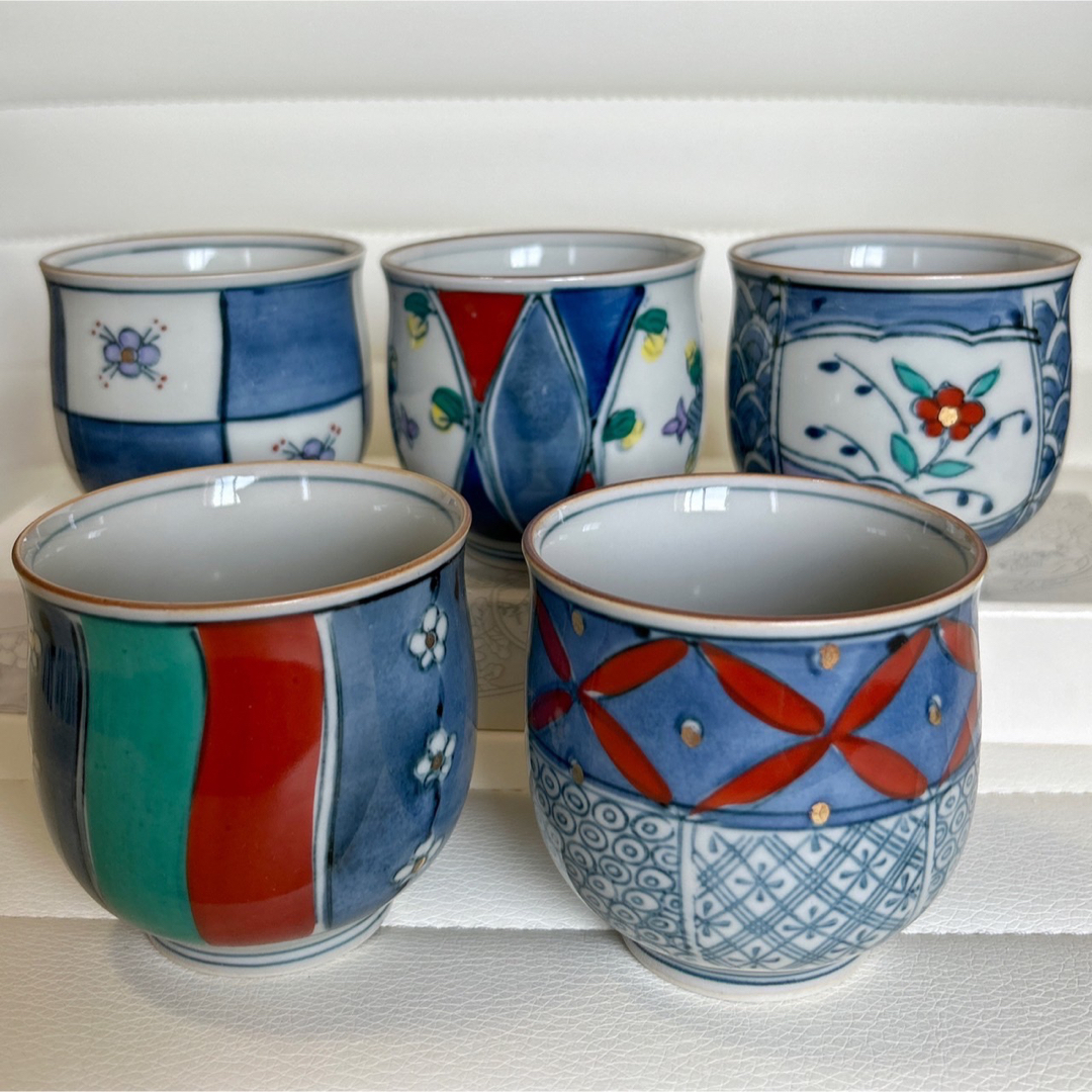 美術有田焼 茶器揃 一珍山茶花 番茶器揃 有峰謹製 伝統工芸 急須と湯呑のセット