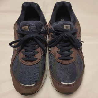 ニューバランス(New Balance)のnew balance M990IN4(v4)　ネイビー　26.5cm 美品(スニーカー)