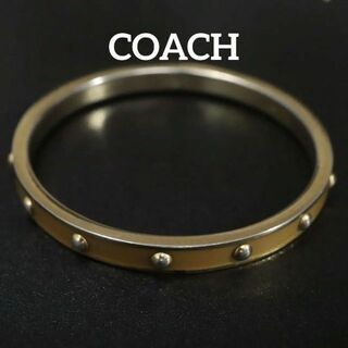 コーチ(COACH)の【匿名配送】COACH コーチ バングル ブレスレット ゴールド シンプル(ブレスレット/バングル)