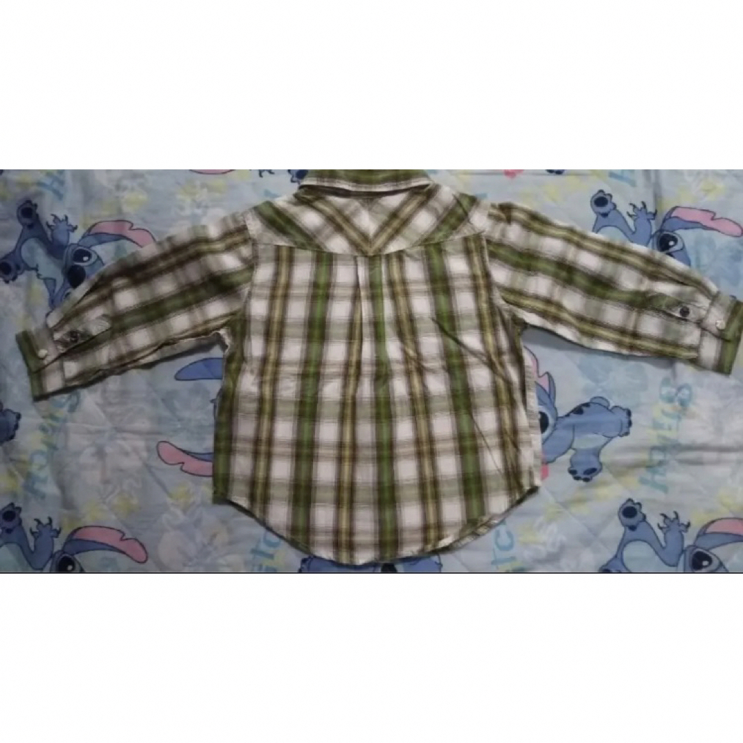 babyGAP(ベビーギャップ)の美品 baby GAP オシャレなチェックシャツ 90㎝ キッズ/ベビー/マタニティのキッズ服男の子用(90cm~)(ブラウス)の商品写真