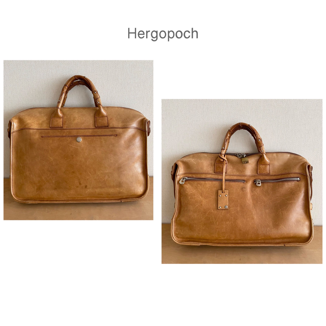 Hergopoch エルゴポック レザーブリーフケース ビジネスバッグ