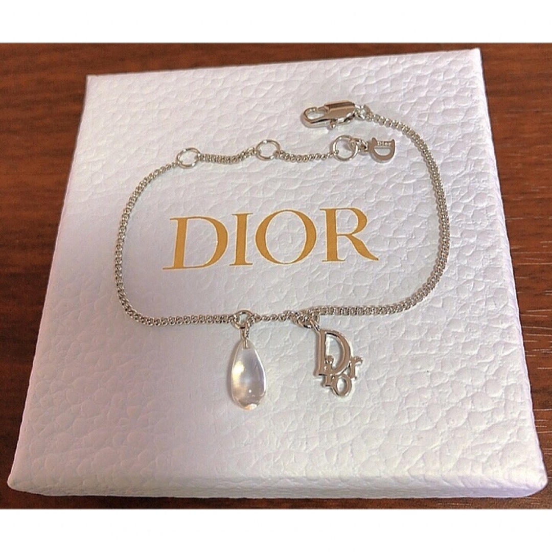 Christian Dior  小ロゴ ブレスレット 可愛い シルバー 雫 2