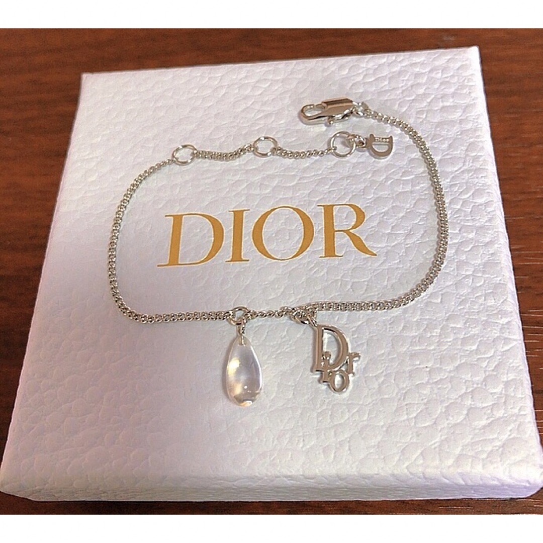 Christian Dior  小ロゴ ブレスレット 可愛い シルバー 雫