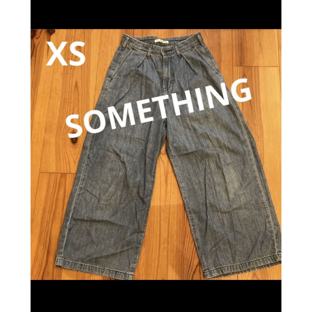 激レア】SOME THING ケミカルウォッシュデニムパンツ 美ハイウエスト