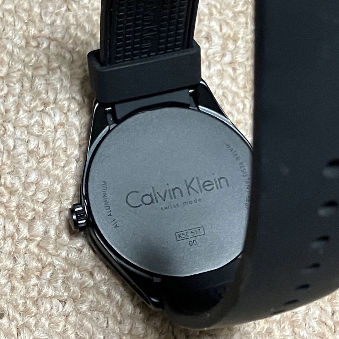 Calvin Klein(カルバンクライン)のCK 腕時計 男女兼用 40mm ブラック ラバー K5E51TBZ メンズの時計(腕時計(アナログ))の商品写真