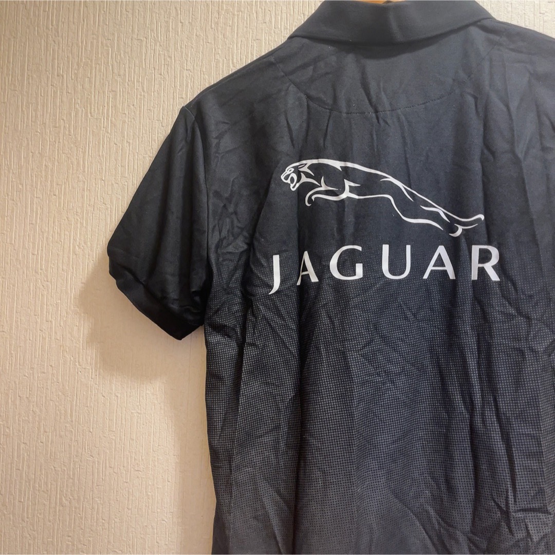 新品★ブラック★ドット柄★JAGUAR★ポロシャツ★ゴルフウェア★ユニセックスL メンズのトップス(ポロシャツ)の商品写真