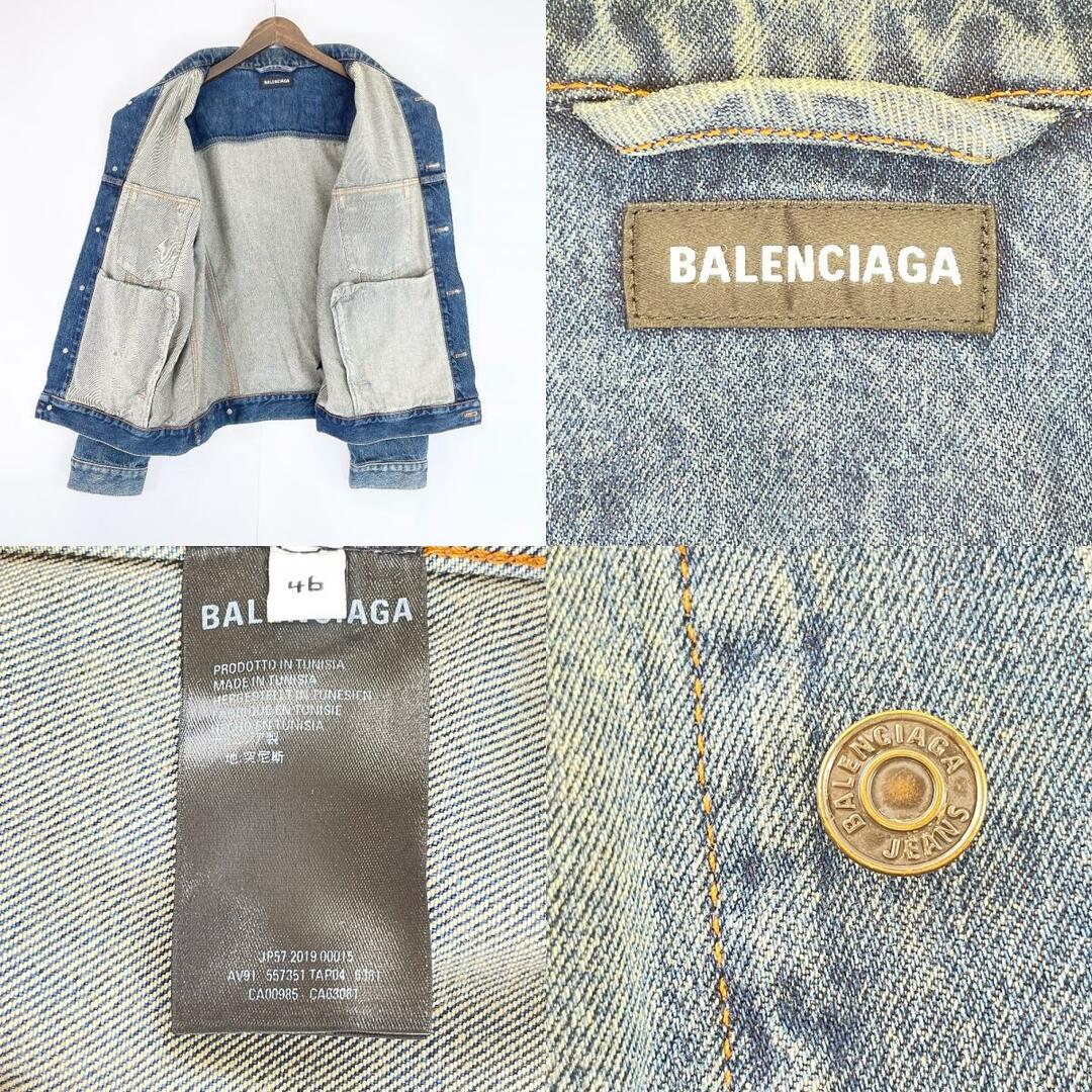 Balenciaga(バレンシアガ)のバレンシアガ 19SS557351 バックロゴ デニムジャケット 46 メンズのジャケット/アウター(その他)の商品写真