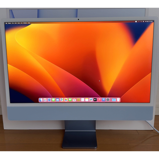 マック(Mac (Apple))のiMac 24inch M1 8GB 256GB 2021 (デスクトップ型PC)