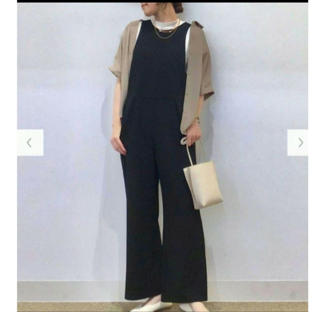 GU(ジーユー)の3XL 　ブラウン　カットソーサロペットパンツ　ユニクロ　ZARA しまむら レディースのパンツ(サロペット/オーバーオール)の商品写真