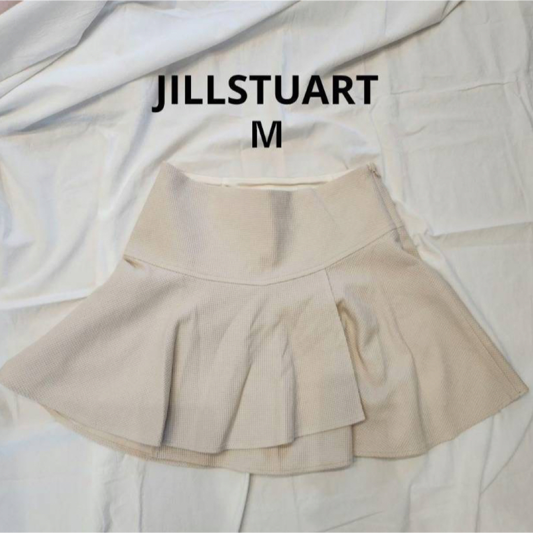 ジルスチュアート　JILLSTUART　フレアスカート　ミニ丈スカート　ホワイト レディースのスカート(ミニスカート)の商品写真