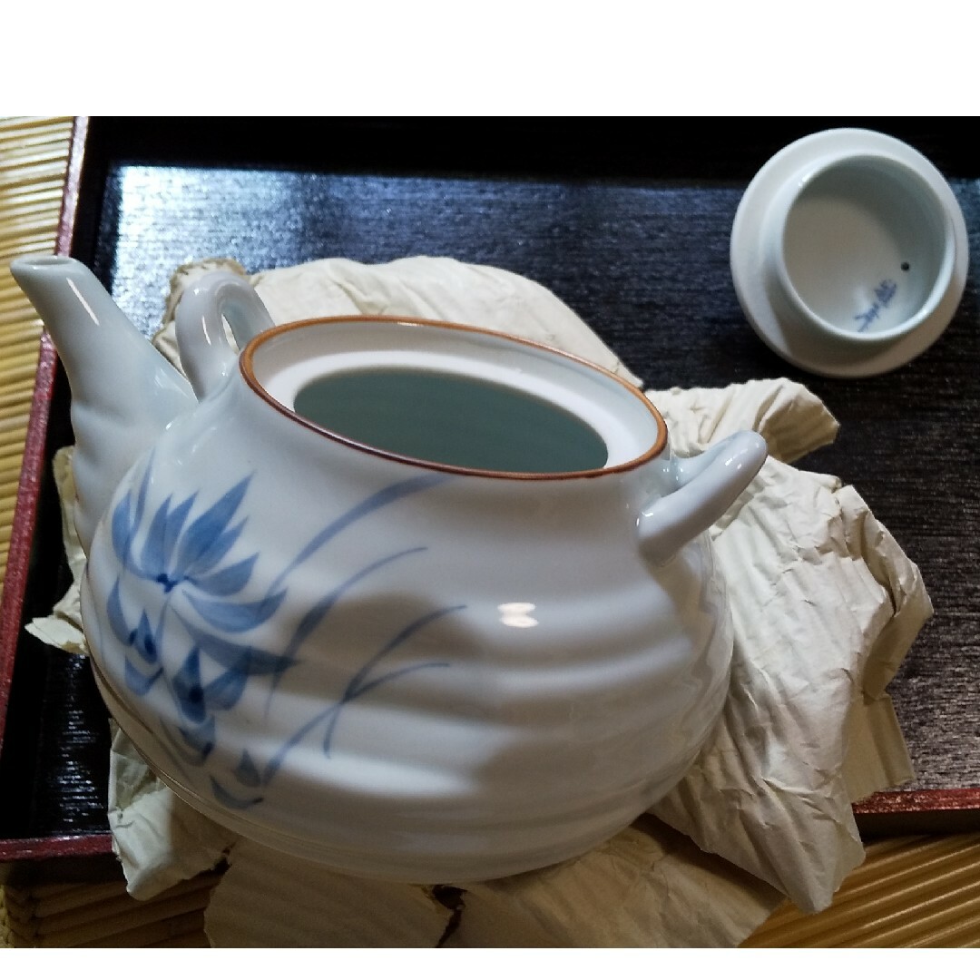 急須湯呑み、茶櫃（籃胎漆器）