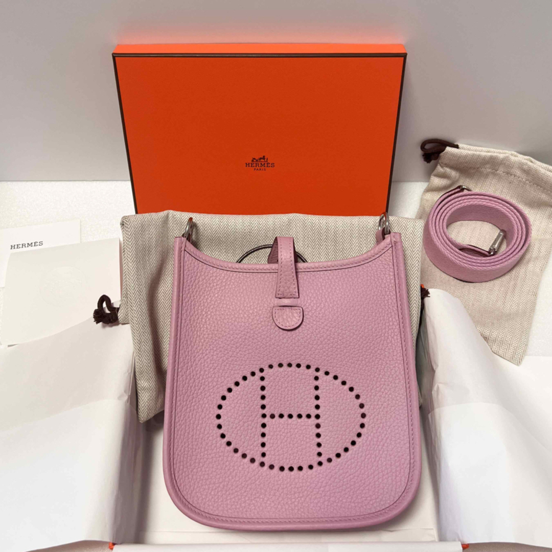 【新品】エヴリンtpm モーヴシルベストル　HERMES モーブ　エブリン