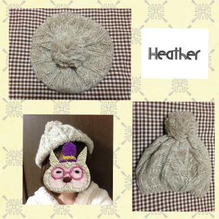 ヘザー(heather)のニットベレー帽♡heather(ハンチング/ベレー帽)