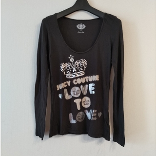 ジューシークチュール(Juicy Couture)の黒Tシャツ(Tシャツ(長袖/七分))