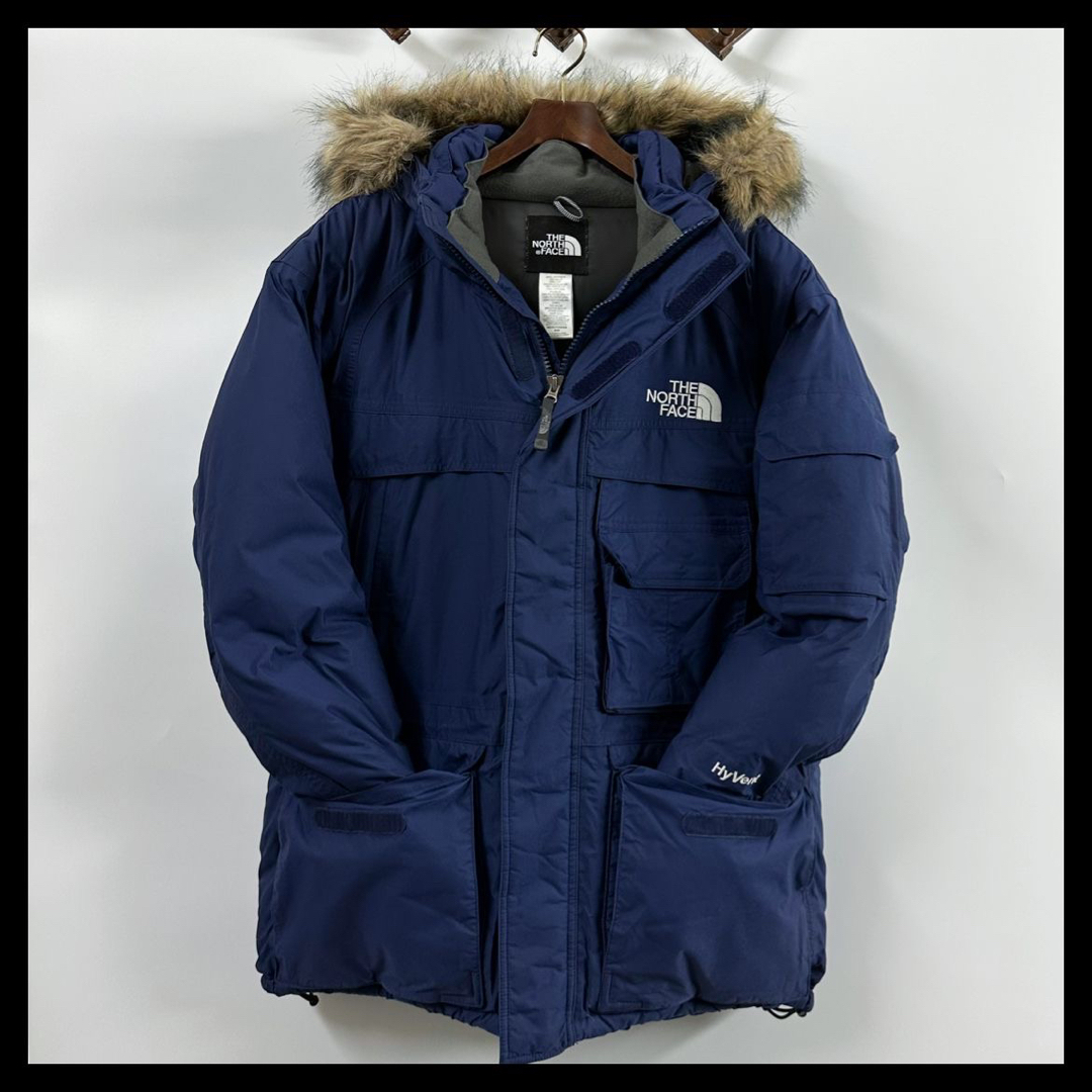 THE NORTH FACE ノースフェイス マクマードパーカ ダウン 紺 美品 ...