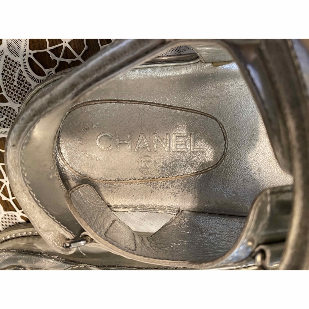 CHANEL シャネル ココマーク フッドベット サンダル 37