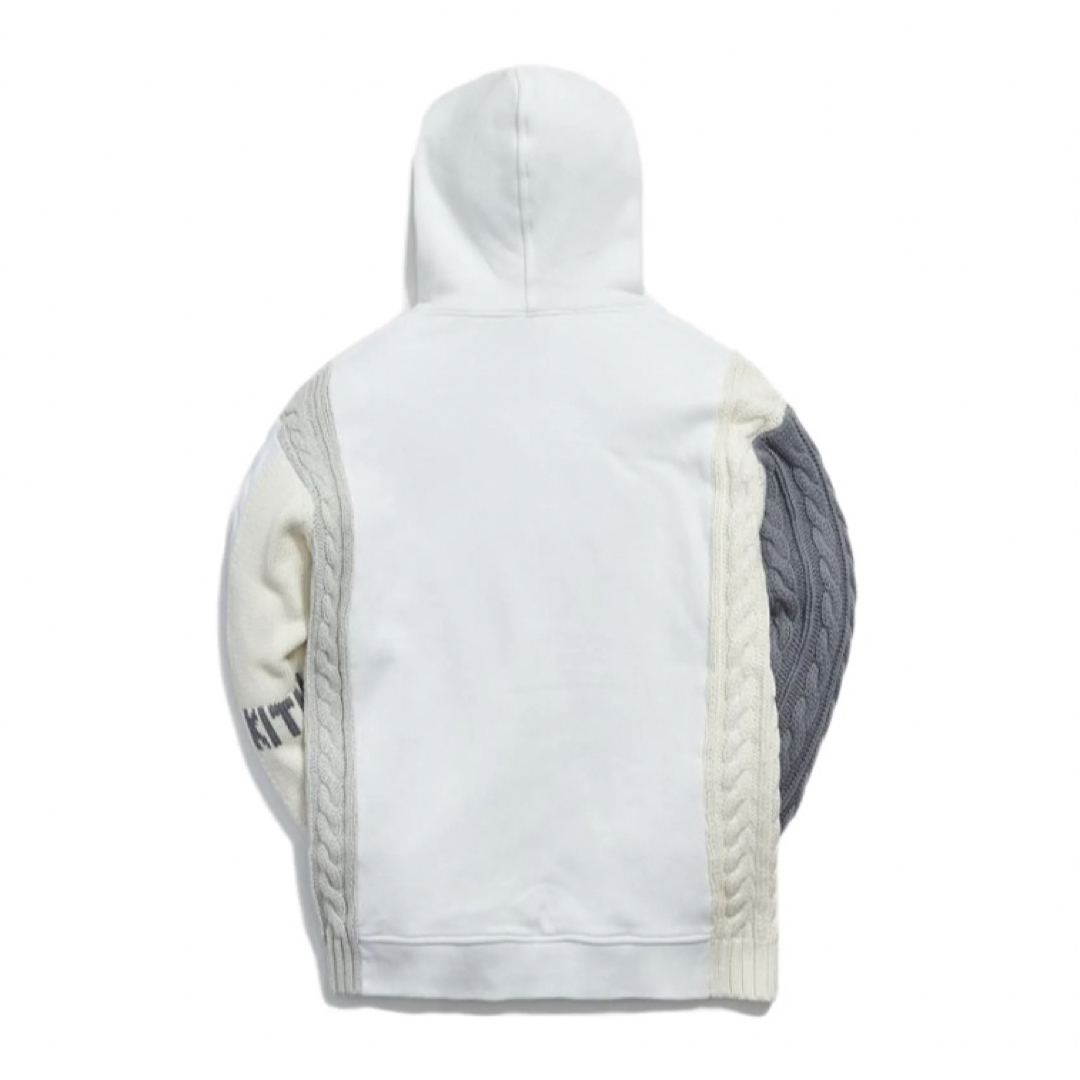 KITH 裏起毛パーカー スウェット ニット 異素材 フーディー XS グレー