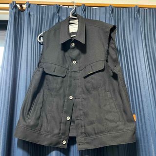 ttt_msw 20aw ニットベストblack