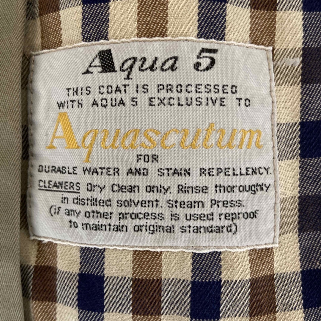【London本店で購入】Aquascutum Aqua5 コート&純正ライナー