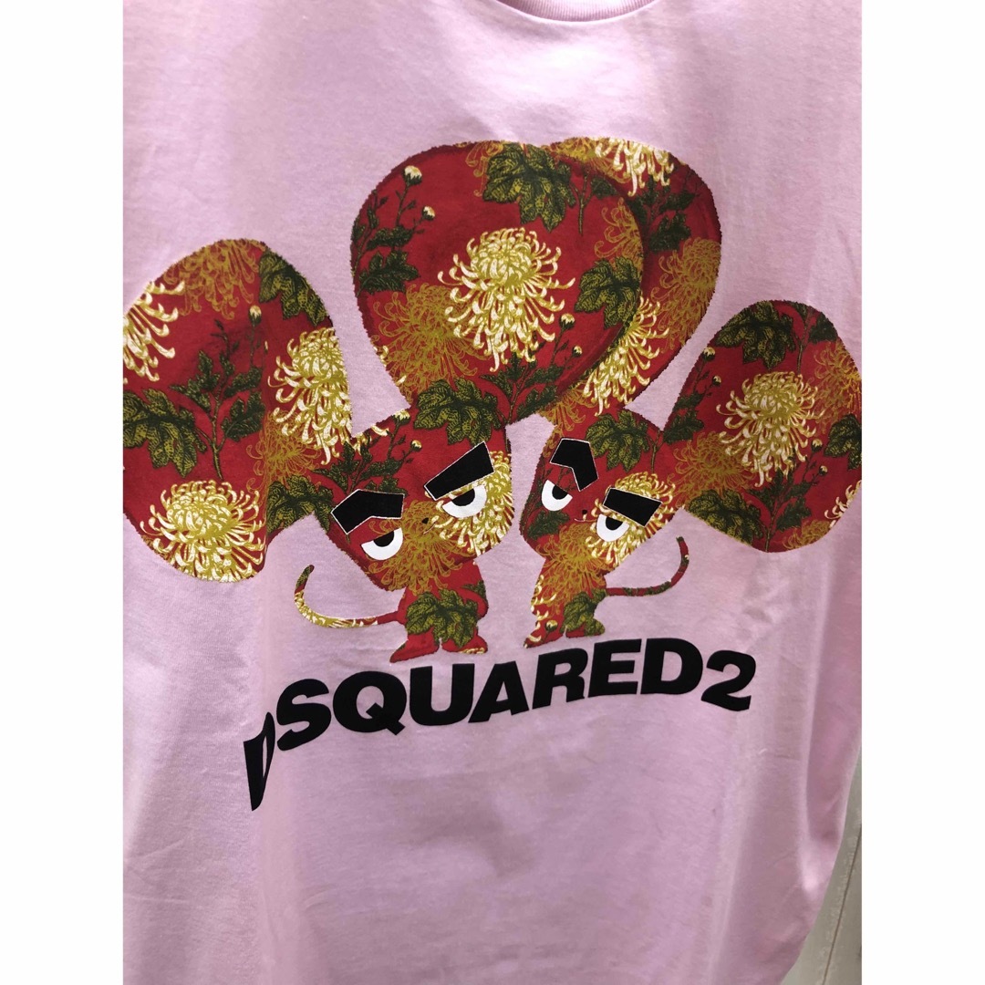 DSQUARED2(ディースクエアード)のDSQUARED2 グラフィック マウス ロゴTシャツ 20ss pink メンズのトップス(Tシャツ/カットソー(半袖/袖なし))の商品写真