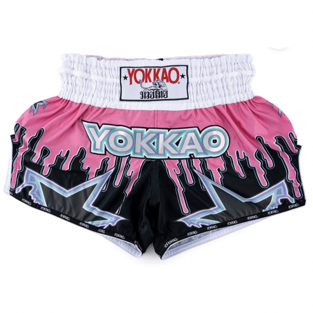 YOKKAO ムエタイパンツ「BLEEDING」ピンク Sサイズ