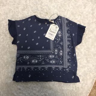 ザラキッズ(ZARA KIDS)の新品♡ペイズリー柄トップス(Tシャツ/カットソー)