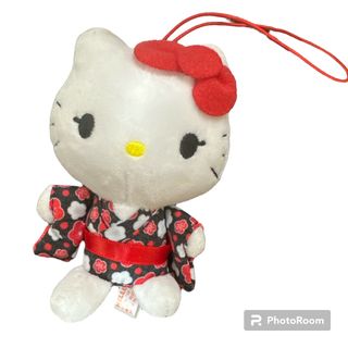 ハローキティ お月見&浴衣 ぬいぐるみ レトロなぬいぐるみ