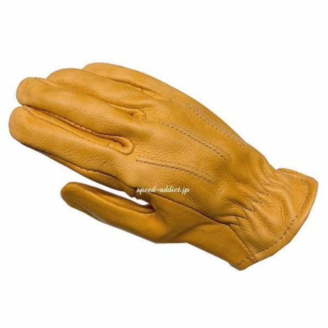 Lサイズ SULLIVAN GLOVE 黄 サリバングローブ ディアスキン 自動車/バイクのバイク(装備/装具)の商品写真