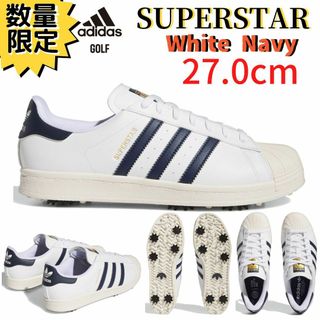 アディダス(adidas)の日本未発売 27.0cm アディダス ゴルフ SUPERSTAR ネイビー(シューズ)