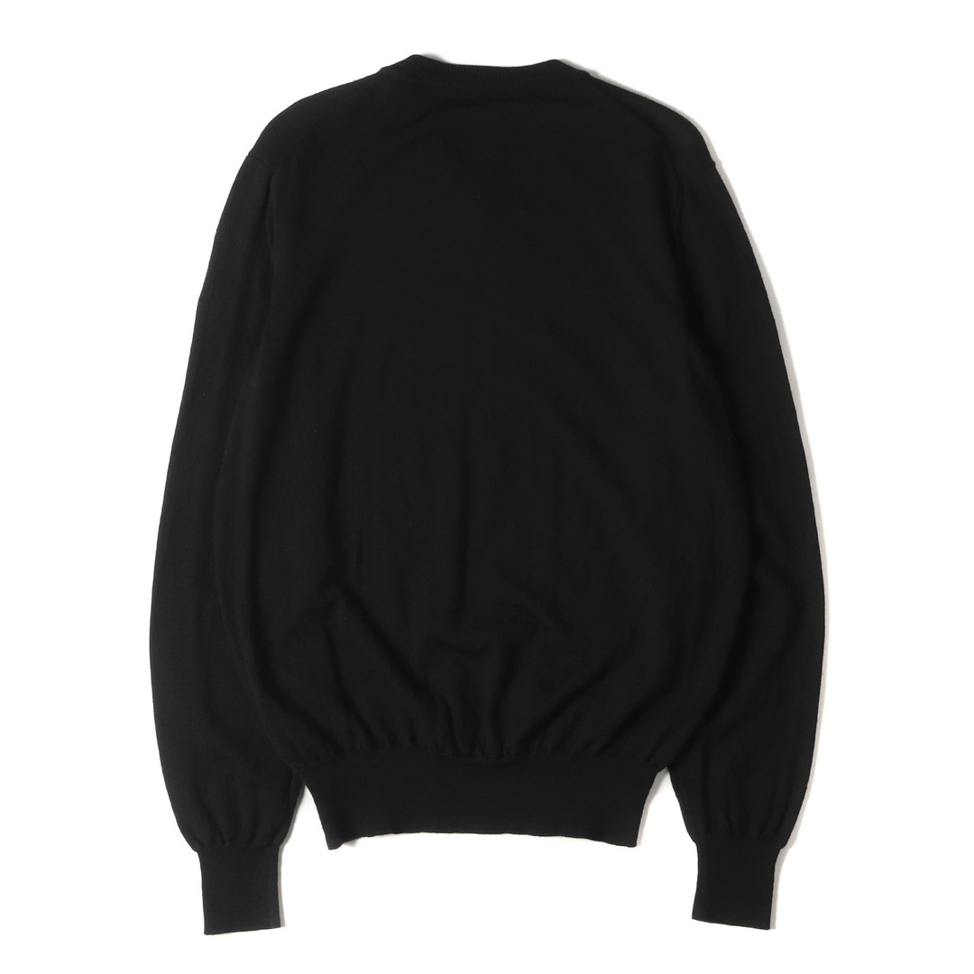 EMPORIO ARMANI エンポリオアルマーニ ニット サイズ:M EA7 Vネック ウール ニット セーター ブラック 黒 トップス 長袖 シンプル カジュアル 【メンズ】【中古】【美品】
