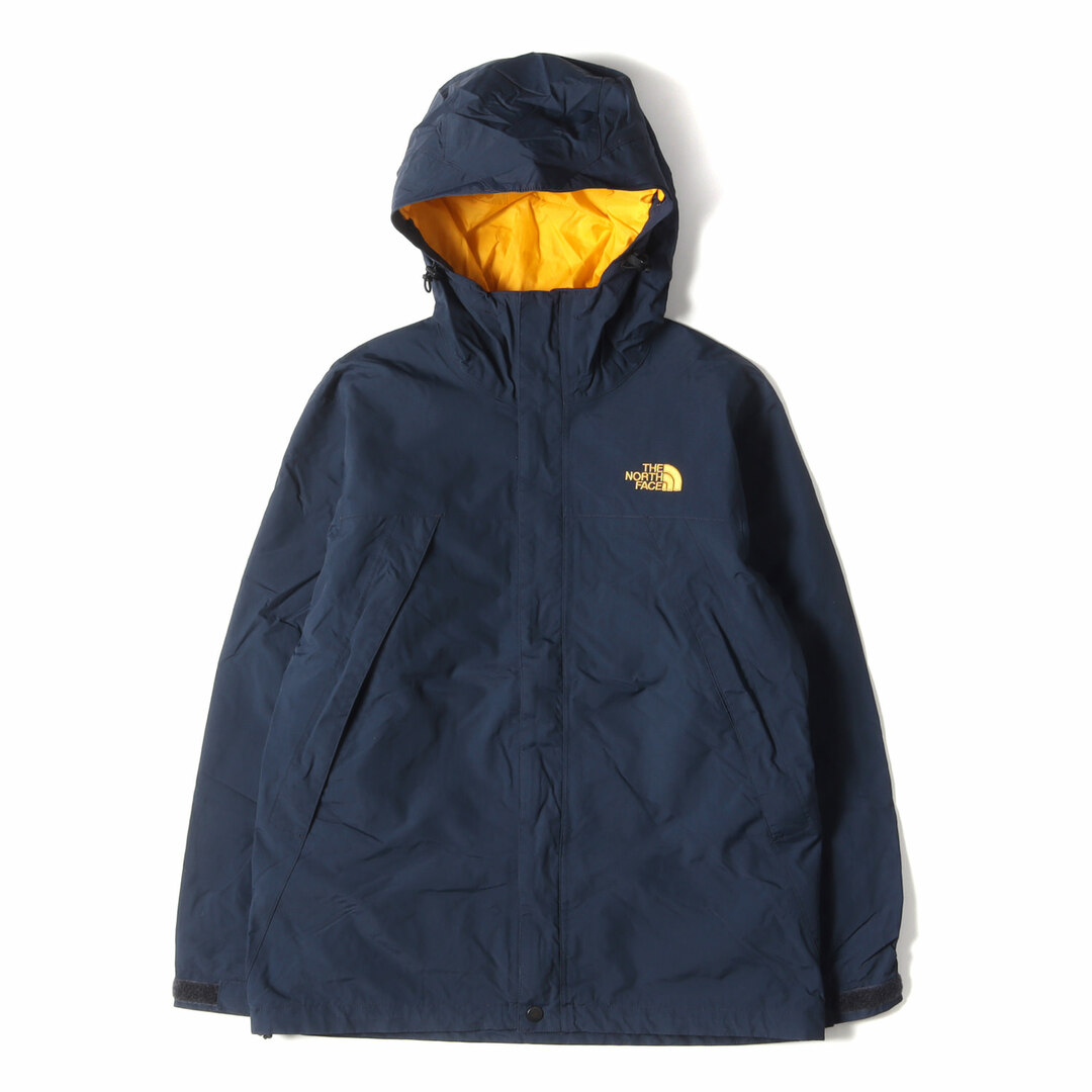 THE NORTH FACE ノースフェイス ジャケット サイズ:S スクープ ジャケット マウンテンパーカー Scoop Jacket /  NP61630 ネイビー イエロー アウター ブルゾン 【メンズ】【中古】 | フリマアプリ ラクマ