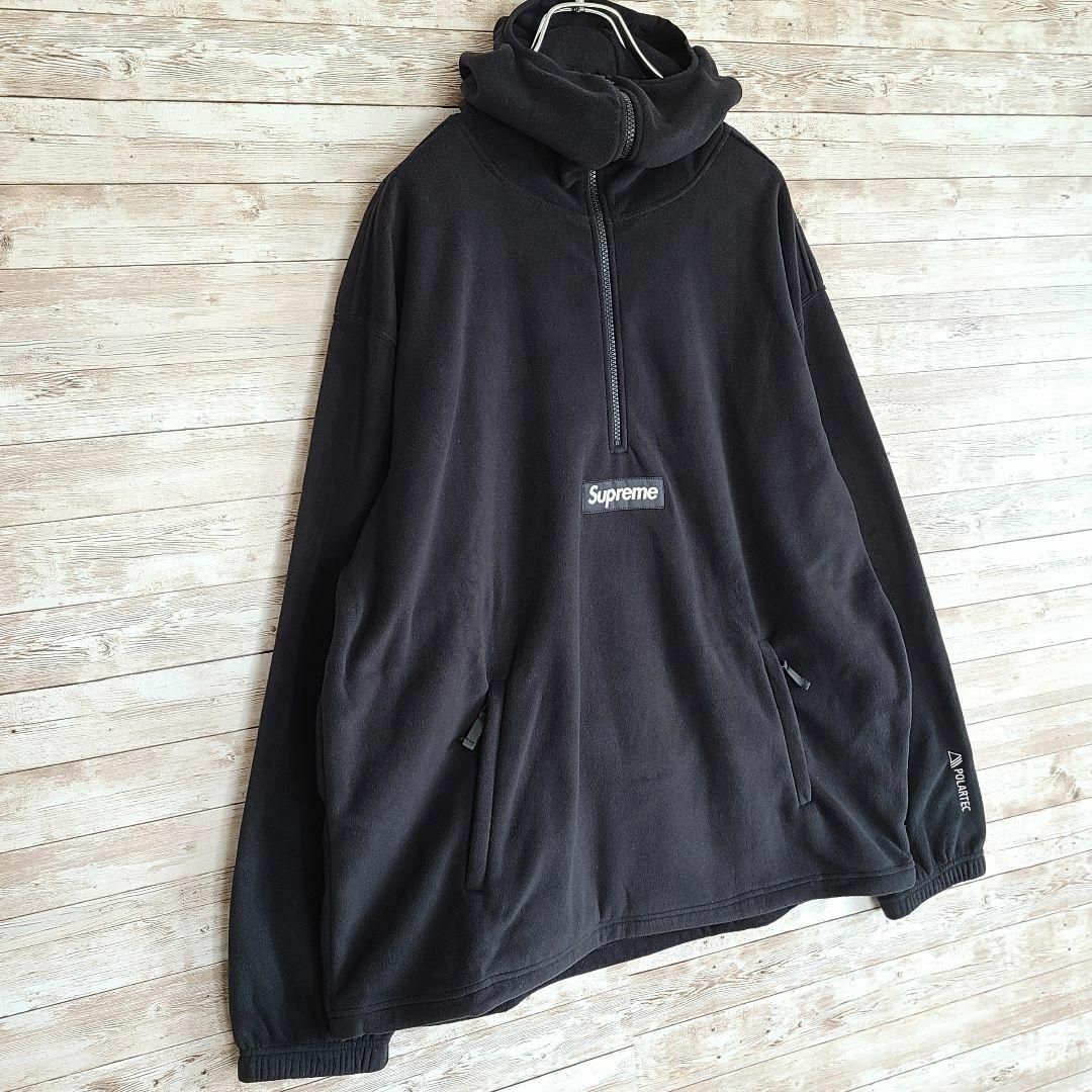 新品supreme twill anorak jacket ハーフジップパーカー - www