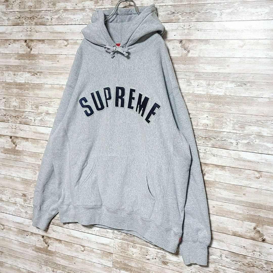 Supreme - 【希少】美品 シュプリーム パーカー XL グレー パール ...