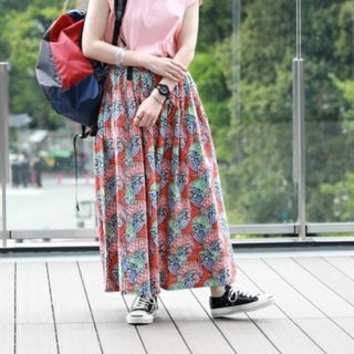 BEAMS BOY×OZ CREATION◆美品◆バティック ロングスカート 新品 BEAMS BOY OZ CREATION バティック ロングスカート