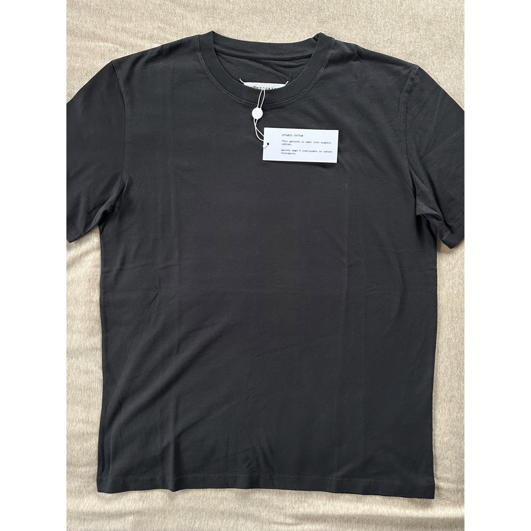 黒S新品 メゾンマルジェラ レギュラー オーガニックコットン Tシャツ ブラック